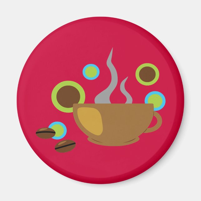 Kaffe för popkonst magnet (Framsidan)