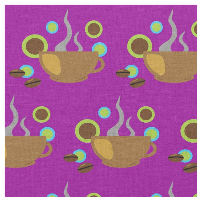 Kaffe för popkonst tyg (Närbild)