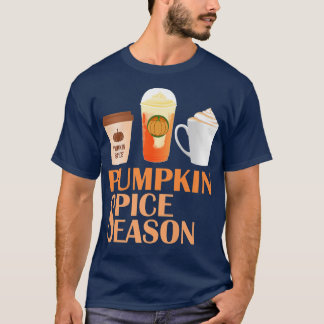 Kaffe för Pumpkin Spice Coffee, höstsäsong T Shirt