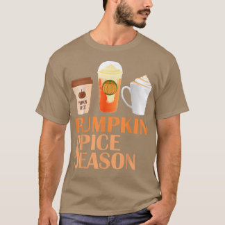 Kaffe för Pumpkin Spice Coffee, höstsäsong T Shirt