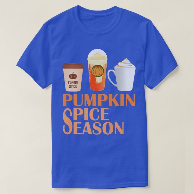 Kaffe för Pumpkin Spice Coffee, höstsäsong T Shirt (Design framsida)