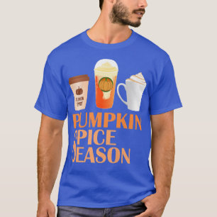 Kaffe för Pumpkin Spice Coffee, höstsäsong T Shirt
