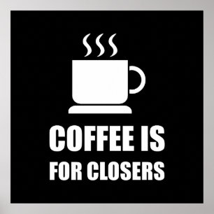 Kaffe för rolig Closers Saletekniker Poster