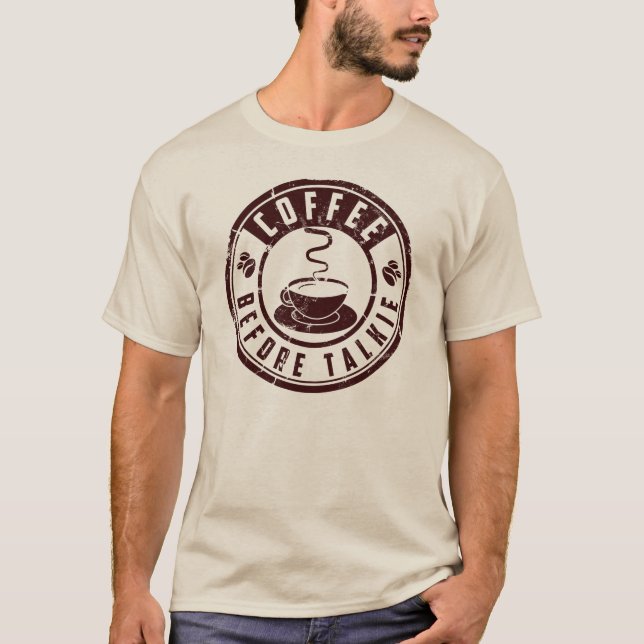 Kaffe för talkie t-shirt (Framsida)
