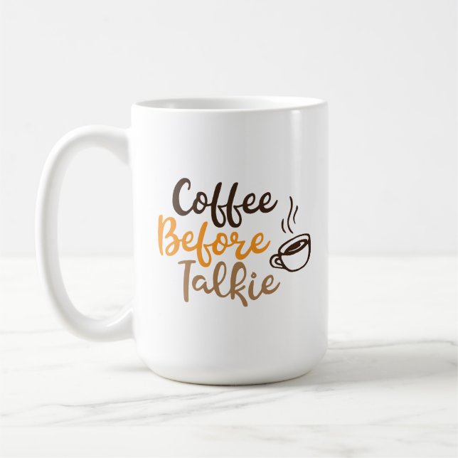 Kaffe före snack kaffemugg (Vänster)