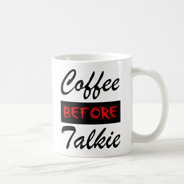 Kaffe före snack Rolig mugg (Höger)