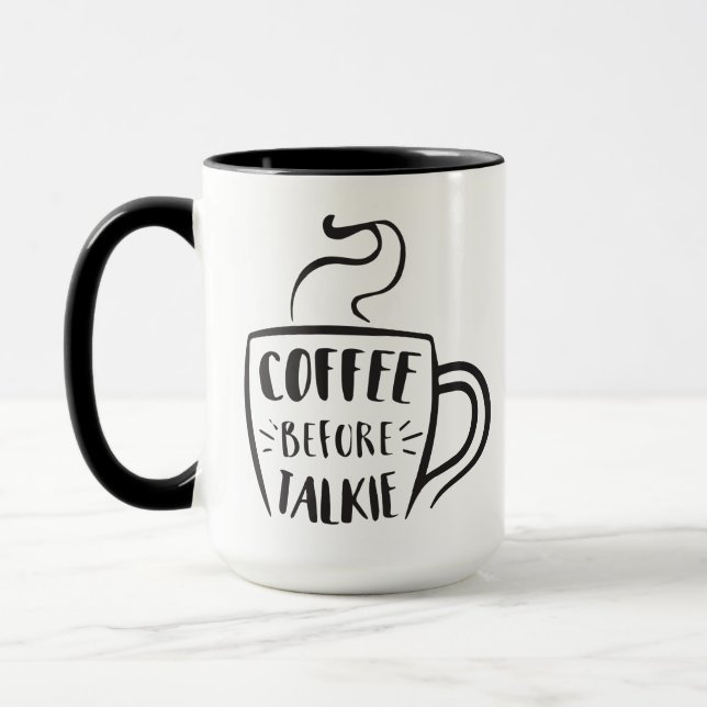Kaffe före snackis mugg (Vänster)