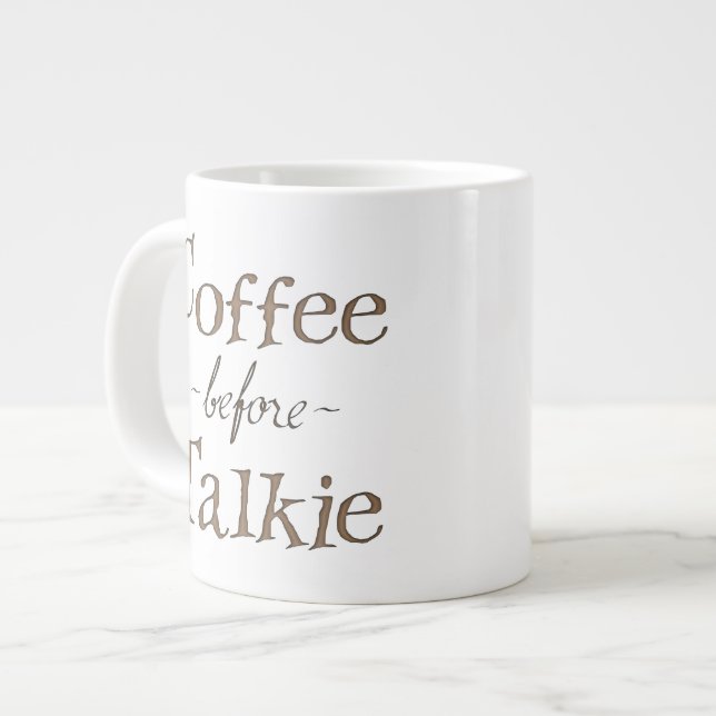 Kaffe före Talkie Jumbo Mugg (Framsida vänster)