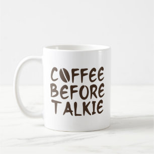 Kaffe före Talkie-kaffe Mugg