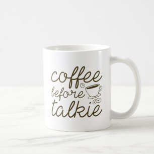 Kaffe före Talkie Kaffemugg