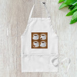 Kaffe Förkläde<br><div class="desc">Bär lite stil med den här charmerande plattan med en fin bild av fyra kistor i pristine white kaffe koppar. Varje kopp visar upp en unik kaffeskapelse, från rik espresso till kreamy cappuccino, skapar den perfekt för kaffeentusiaster och köksmästare. Den här plattan är utformad från ett hållbart och högkvalitativt väv,...</div>