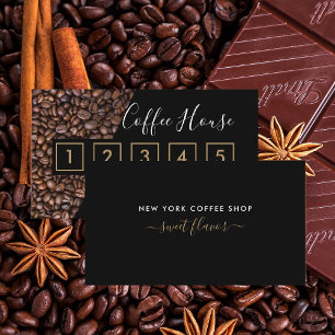 Kaffe-förmånskort - kaffebuk lojalitetskort