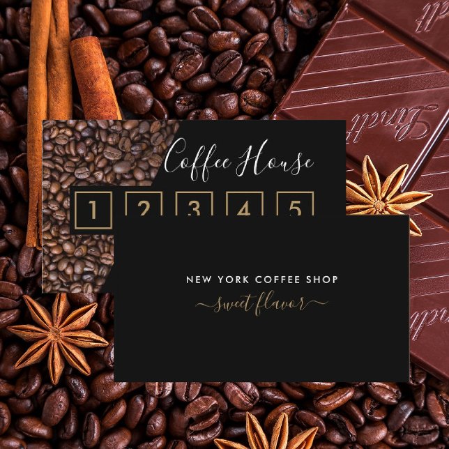 Kaffe-förmånskort - kaffebuk lojalitetskort (Skapare uppladdad)