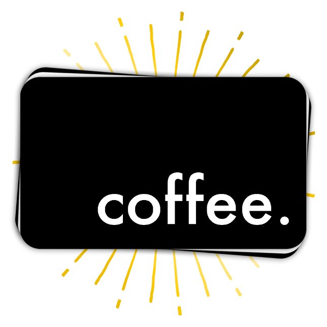 kaffe, förmånskort slår lojalitetskort (Skapare uppladdad)