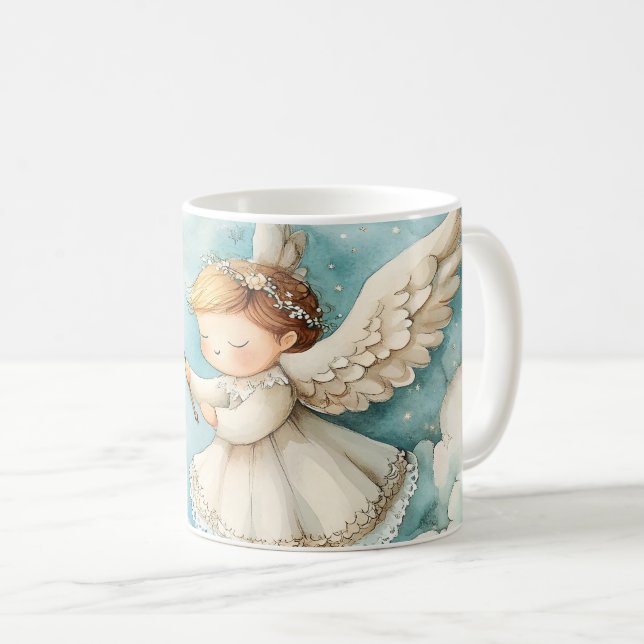 Kaffe Först Ängel  Kaffemugg (Framsida höger)