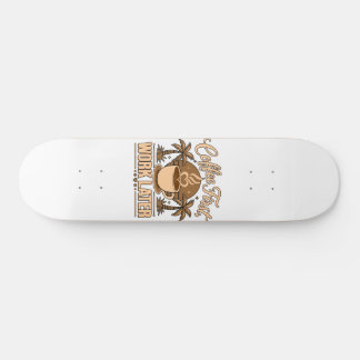 Kaffe Först, Arbete Senare – Drivs av Koffein Mini Skateboard Bräda 18,5 Cm
