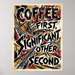 kaffe först betydande annan sekund poster