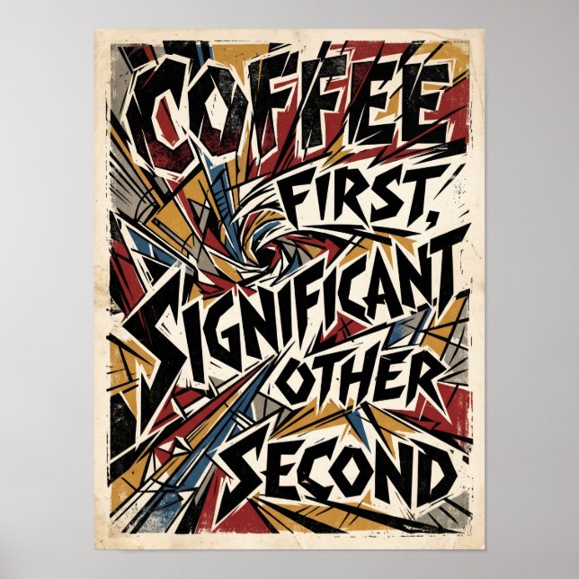 kaffe först betydande annan sekund poster (Framsidan)