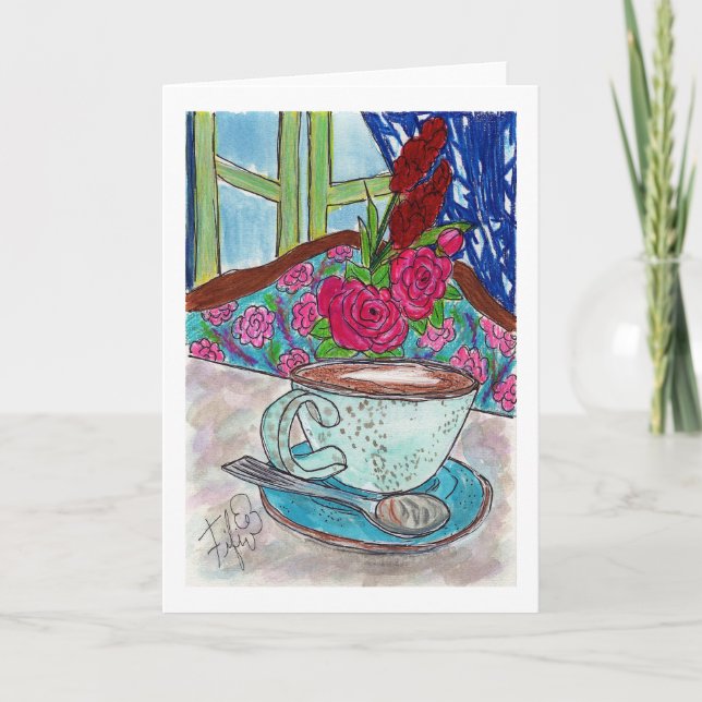 Kaffe först kort (Framsida)