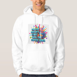 Kaffe Först På Morgonen Klistermärke Hoodie