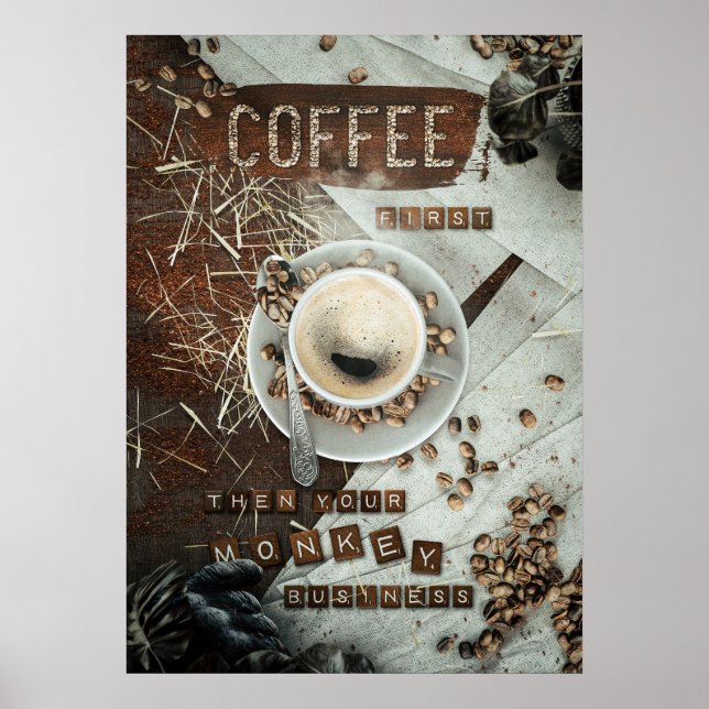 Kaffe först poster (Framsidan)