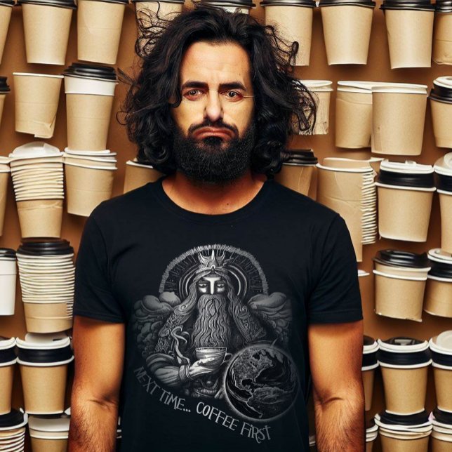 Kaffe först! t shirt (Skapare uppladdad)