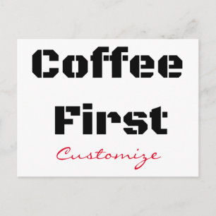Kaffe först Thunder_Cove Vykort