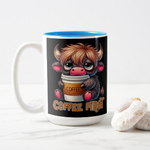 Kaffe först Två-Tonad mugg