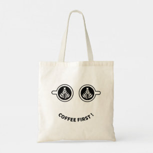 Kaffe först tygkasse