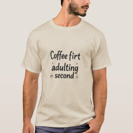 Kaffe första adulerande andra t shirt