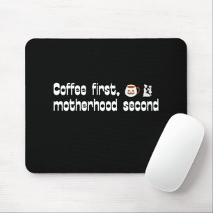 Kaffe första Moderskap sekund - fetstil Musmatta