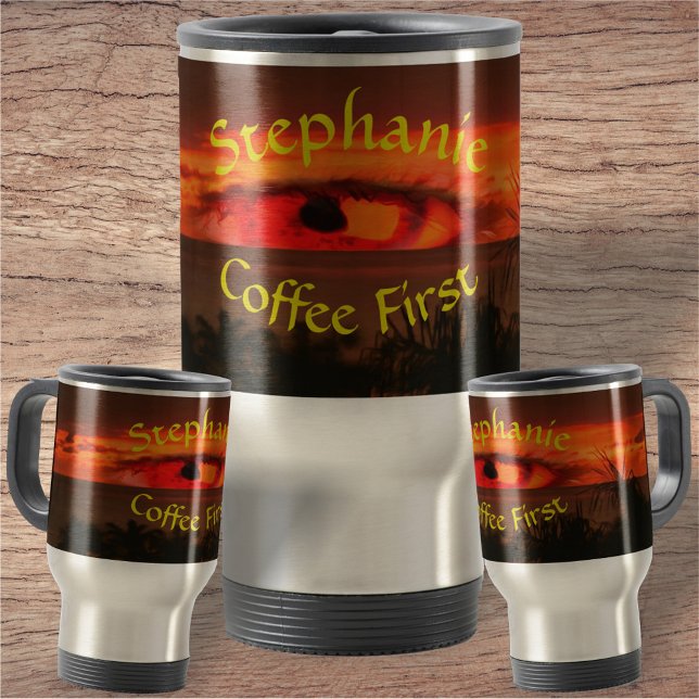 Kaffe Första sunset Öga 2106 Resemugg (Skapare uppladdad)