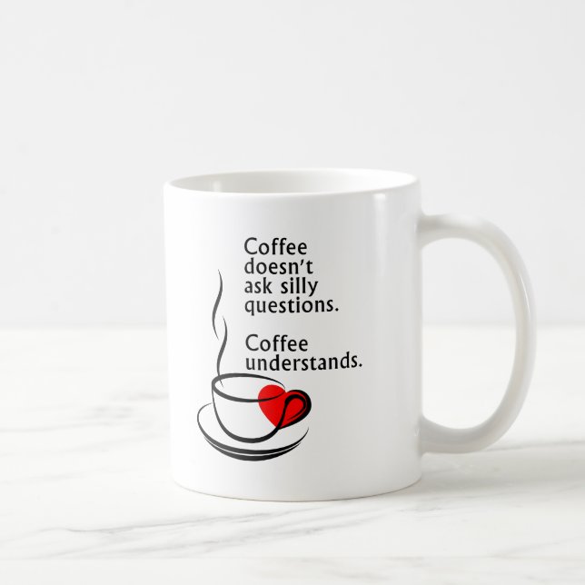 Kaffe förstår Funny Mug Kaffemugg (Höger)