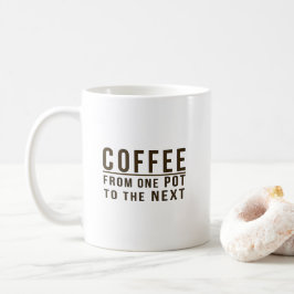 Kaffe - från en kruka till det nästa roligt kaffemugg