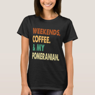 Kaffe från helg och Pommern Älskare Co T Shirt