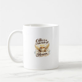 Kaffe från himlen Änglalik kaffecitatdesign Kaffemugg
