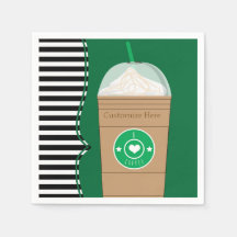 Kaffe Frap Modern Chic Söt Födelsedagsfest