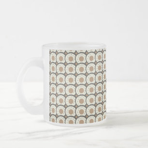 Kaffe Frosna Munkor Bruna Kald Kaffe Frostad Glasmugg