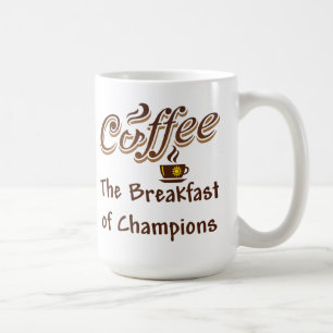 Kaffe frukosten av mästare kaffemugg