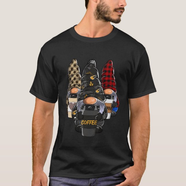 Kaffe Gnome Gnome Coffee Gnome Coffee 13 T Shirt (Framsida)