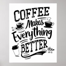 Kaffe gör allt bättre - Barista Poster