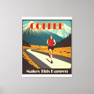 Kaffe gör att detta händer canvastryck