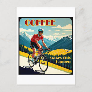Kaffe gör att detta händer när man cyklar vykort