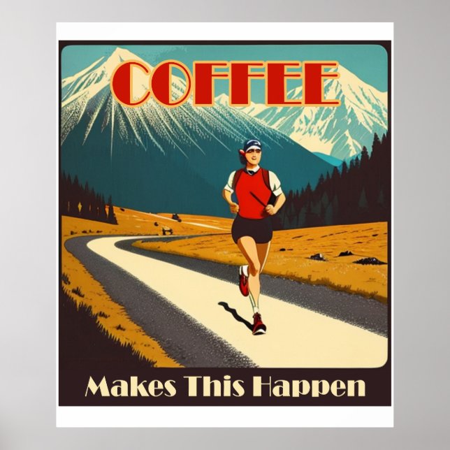 Kaffe gör att detta händer poster (Framsidan)