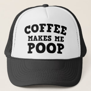 Kaffe gör att jag poop truckerkeps
