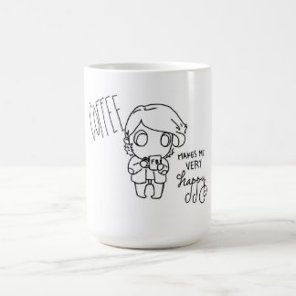 Kaffe gör mig jätteglad kaffemugg