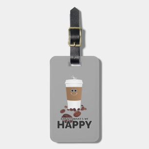 Kaffe gör mig Lycklig Bagagebricka