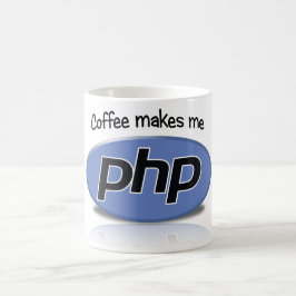 Kaffe gör mig php kaffemugg