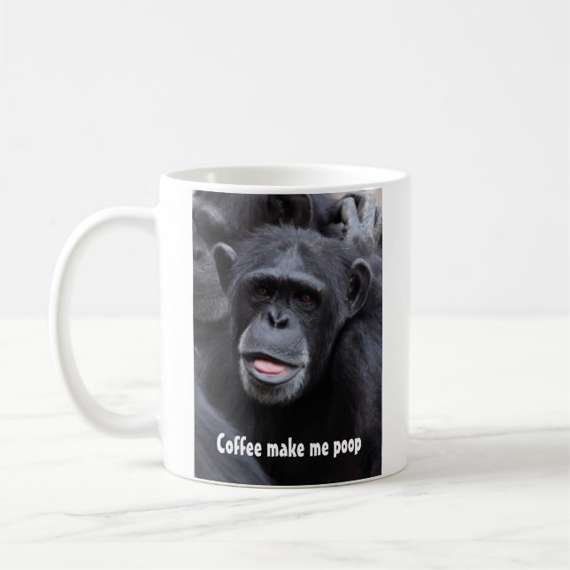 Kaffe gör mig Poop Kaffemugg (Vänster)