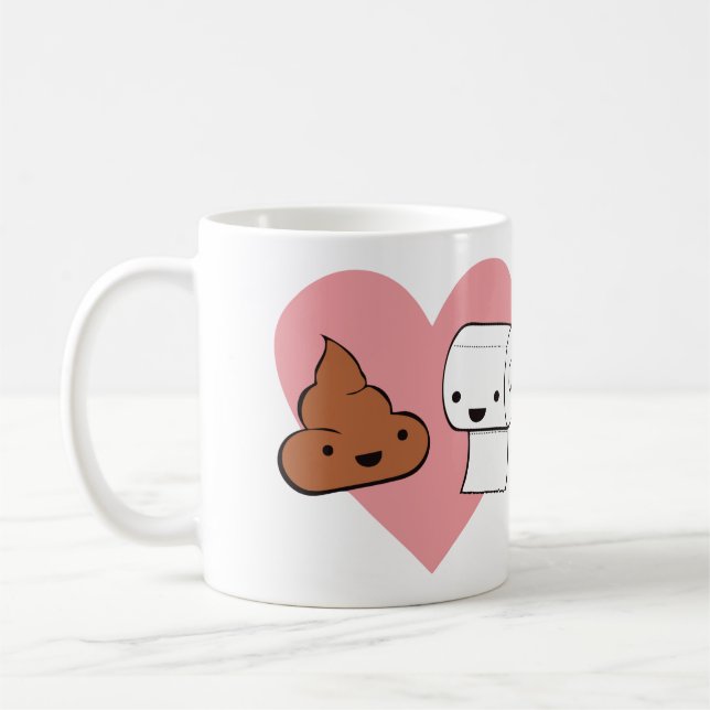 KAFFE GÖR MIG POOP KAFFEMUGG (Vänster)